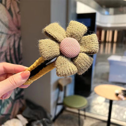 Large Cloth Flower Mori Hair Clip