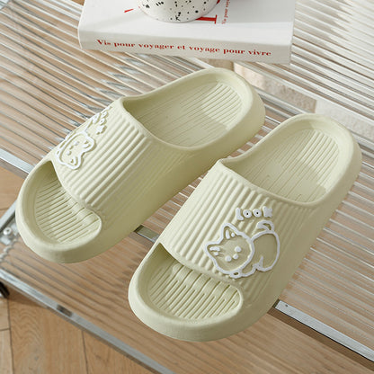 Cute Cat Platform Slippers for Women
