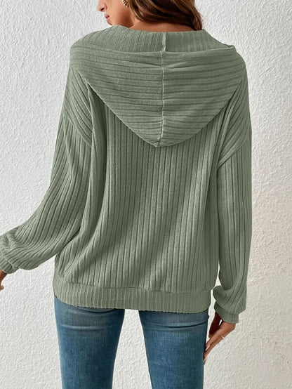 Drawstring Long Sleeve Hoodie