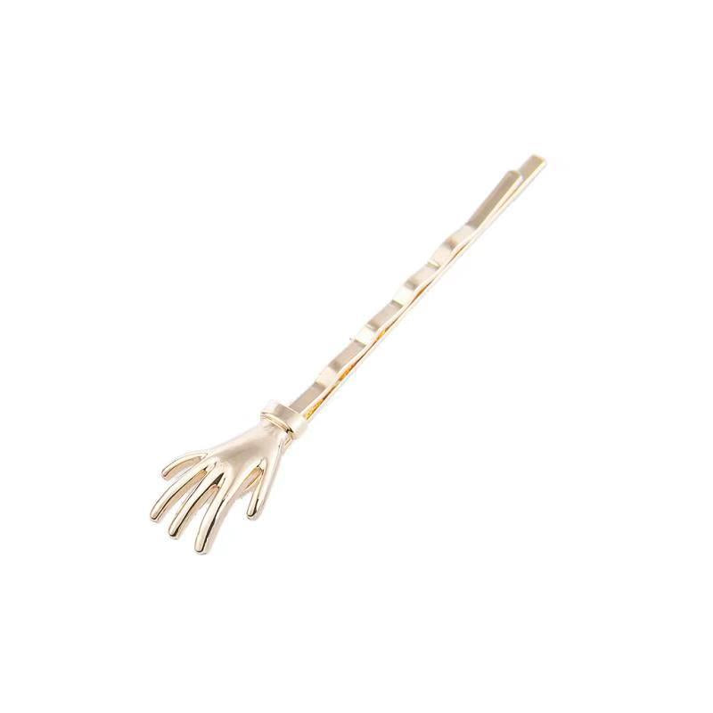Metal Skull Hand Hair Clips for Women