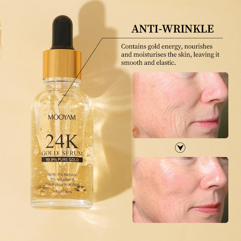 24K Gold Foil Vitamin E & Retinol Face Serum