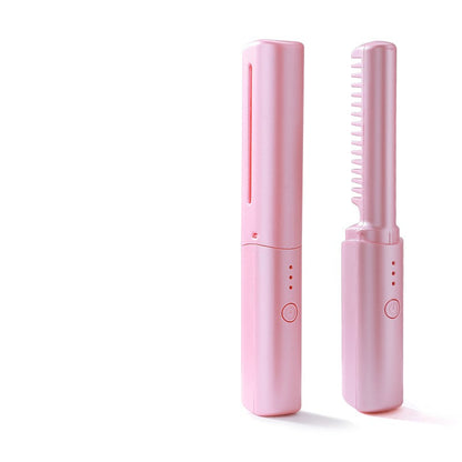 Professional Wireless Hair Straightener & Curler Comb